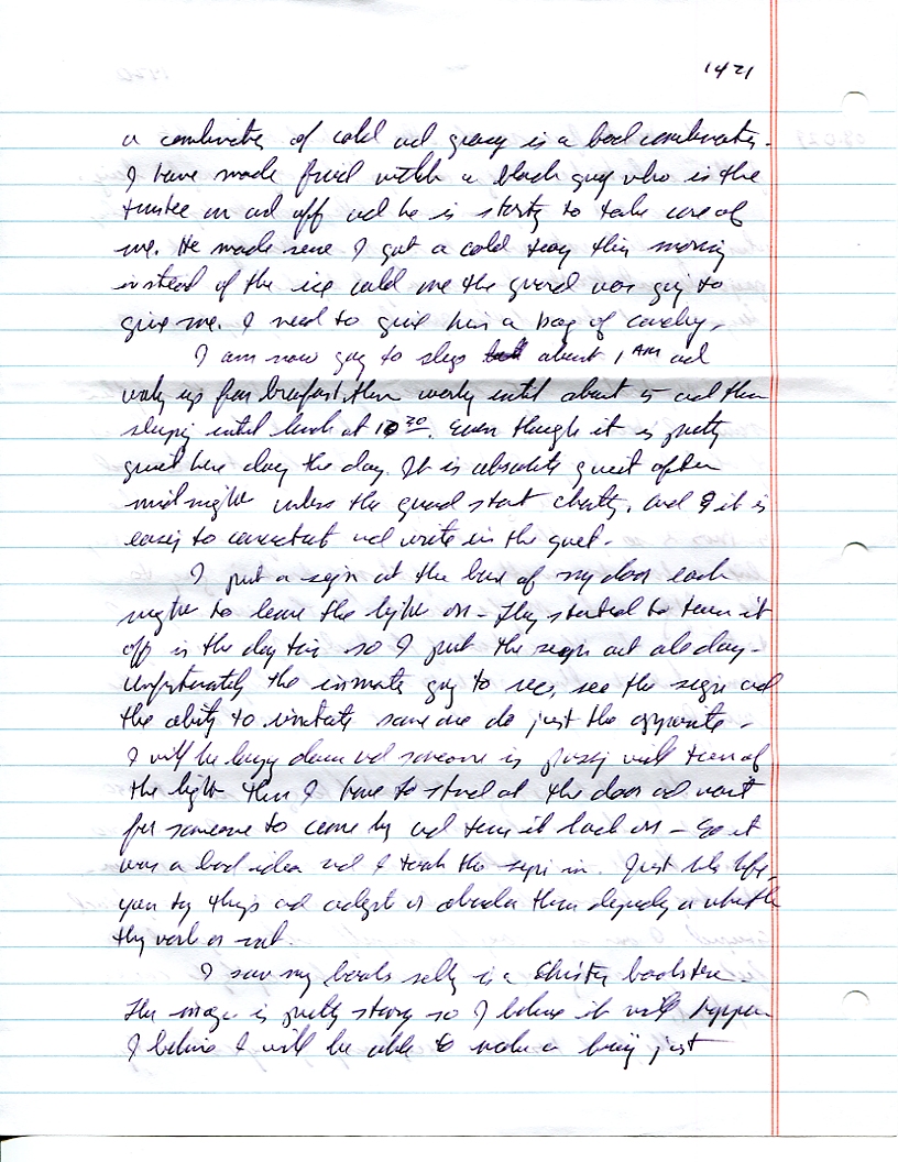 Dr John WorldPeace 2008 Prison Journal